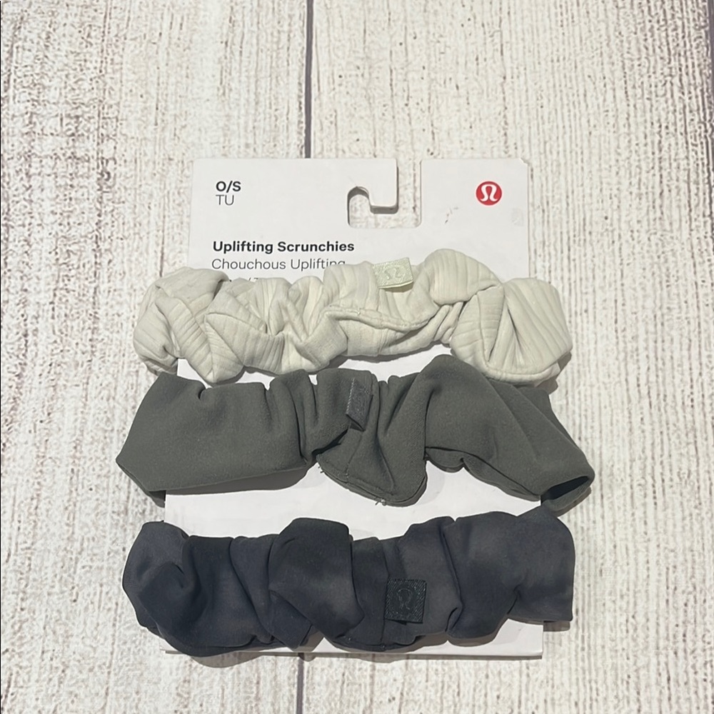 NWT Lululemon Uplifting Scrunchies Nulu *3 Pack